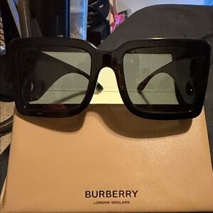 Burberry Frith Oversized Black Sunglasses